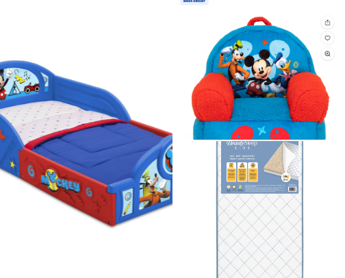 Mickey Mouse themed kids room decor cover photo collage