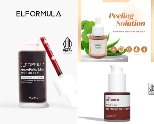 Intensive Peeling Solution for Exfoliating cover photo collage