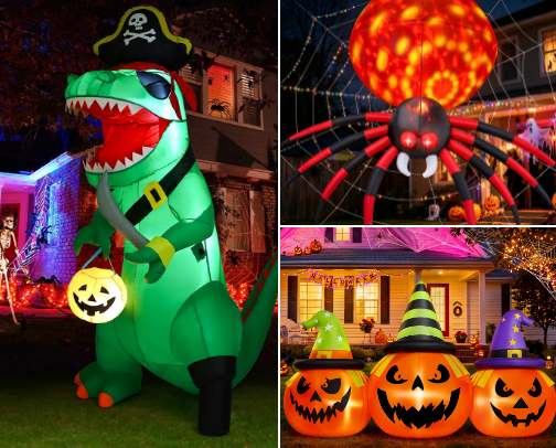 Halloween OutDoor Decor cover photo collage