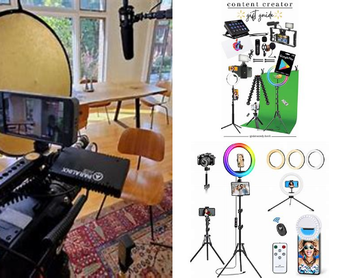 Social content creator must haves cover photo collage