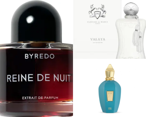 my absolute go to scents. cover photo collage