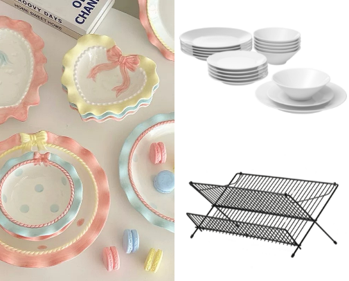 dinnerware aestetic cover photo collage