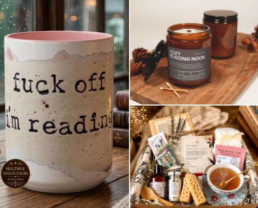 Essential Gifts for a Cozy Reading Experience cover photo collage