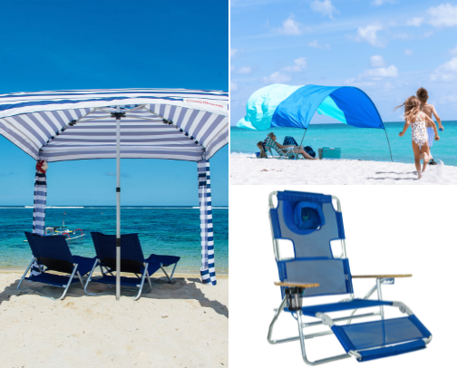 Beach must haves cover photo collage