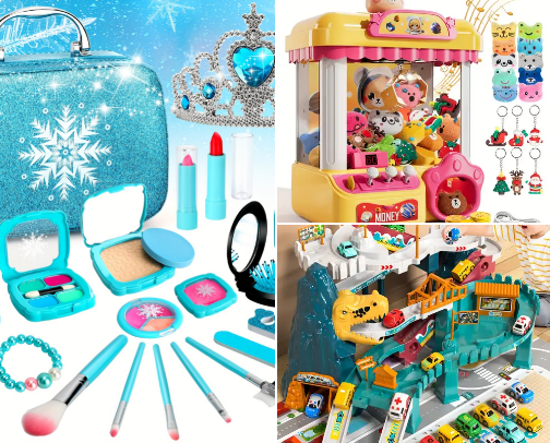 Temu toys cover photo collage