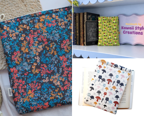 Book Sleeves That Stopped Me From Destroying Paperbacks in My Bag cover photo collage
