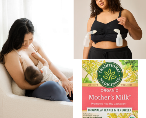 Breastfeeding essentials cover photo collage