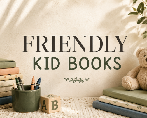 Friendly Kid Books cover photo collage