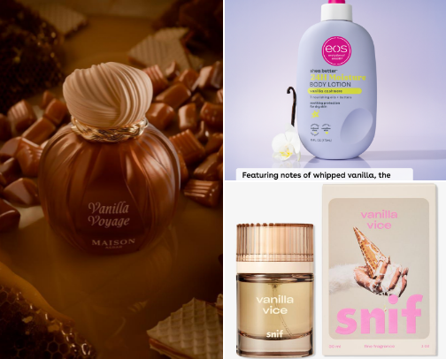 Perfumes that get me compliments (vanilla edition) cover photo collage