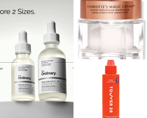 Skincare cover photo collage