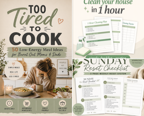 How to Calm Your Mind & Reset Your Day: A 20-Year Toolkit cover photo collage