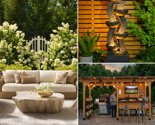 Luxury Backyard Finds You’ll Obsess Over cover photo collage