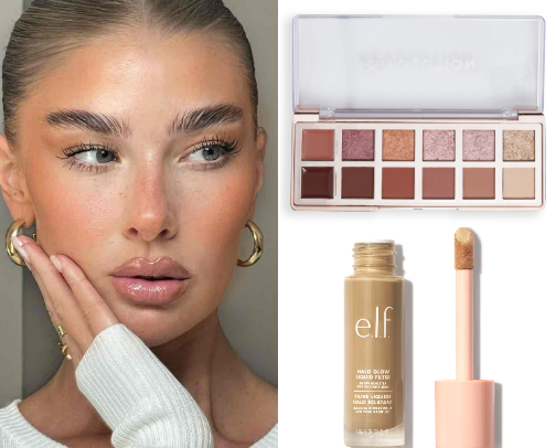 It girl make-up cover photo collage