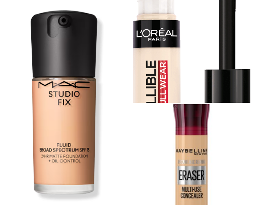 Night out makeup cover photo collage