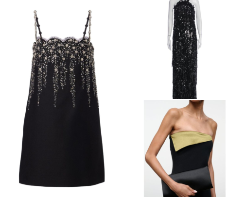 Holiday Party & Fall Wedding Guest Dresses: Cocktail Dresses, Clutches & Heels cover photo collage