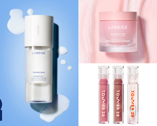 My favorite beauty recs (budget & splurge items) cover photo collage