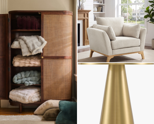 Cozy, Elevated Living Room (Shop the Whole Look) cover photo collage