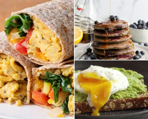 Healthy breakfast ideas cover photo collage