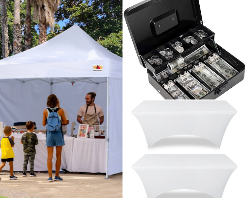 Vendor/ market necessities cover photo collage