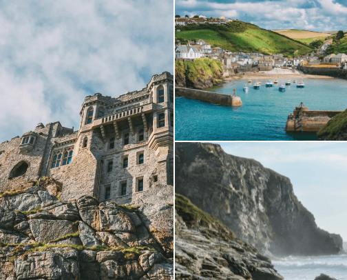 Best places in Cornwall UK cover photo collage