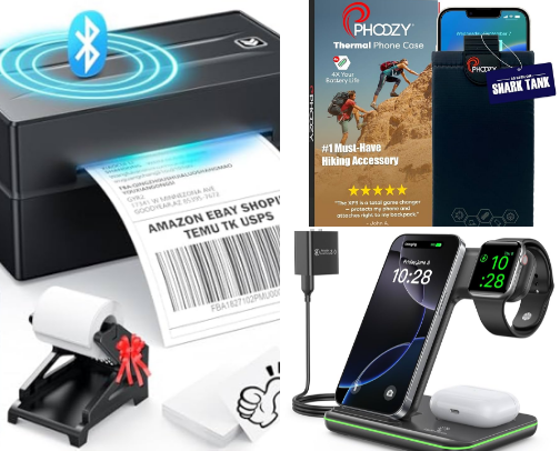 Technology and assessories cover photo collage