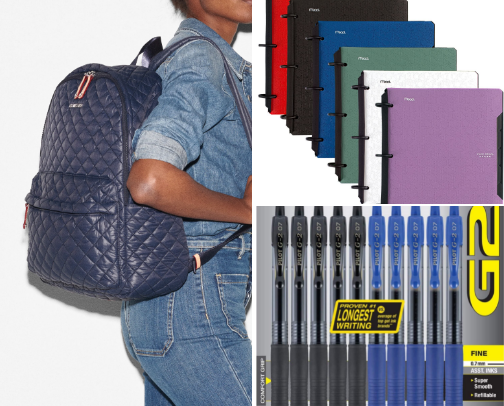 What’s in my backpack cover photo collage