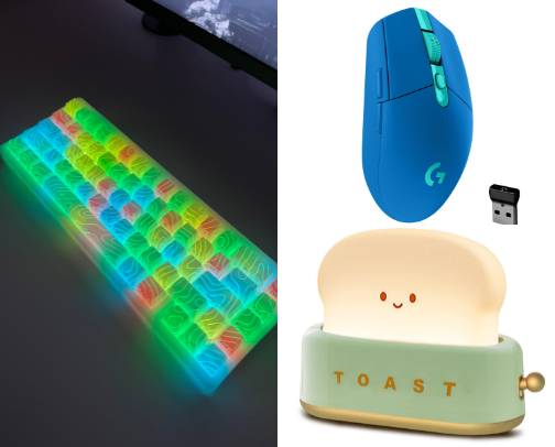 Clicky Keys & Cozy Vibes: What’s in My WFH Office cover photo collage