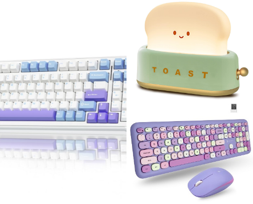 🖥️ Clicky Keys & Cozy Vibes: What’s in My WFH Office cover photo collage