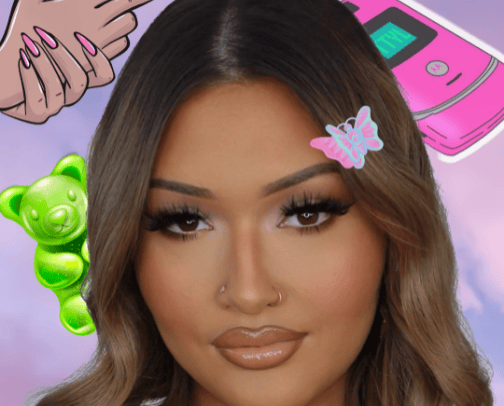 Masterclass look 8 view via IG @tanathemakeupartist for tutorial cover photo collage