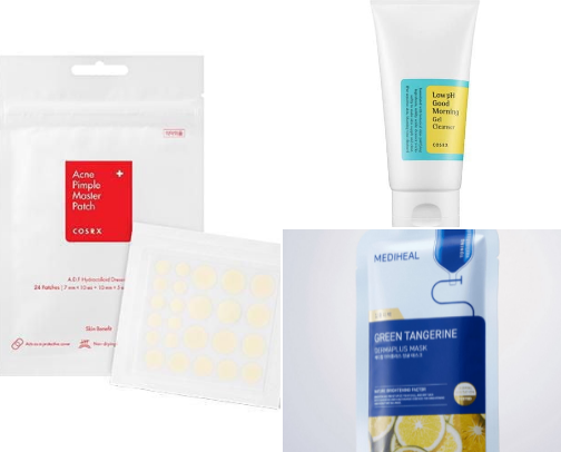 Cheap K-Beauty products cover photo collage