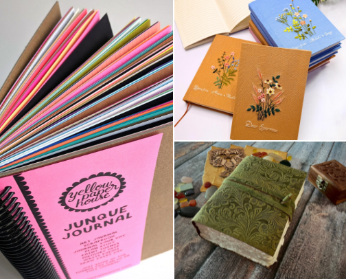 Journaling for relaxing cover photo collage