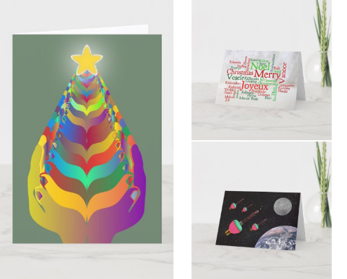 Christmas Holiday Greeting Cards cover photo collage