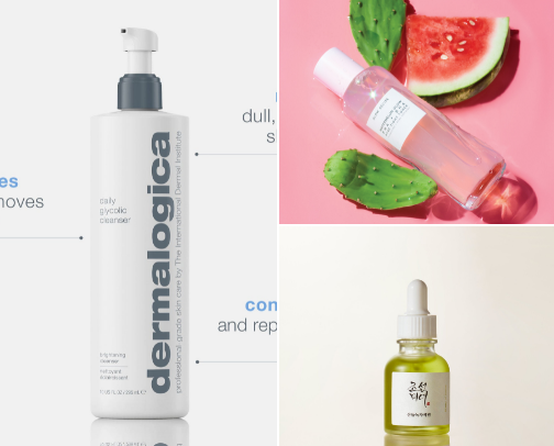 Skincare that Helped my Acne Prone Skin cover photo collage