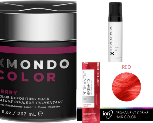 Hair color & Hair products cover photo collage