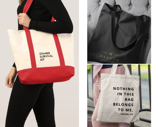 From Work to Weekend: Trendy, Cute & Customizable Tote Bags You’ll Love cover photo collage
