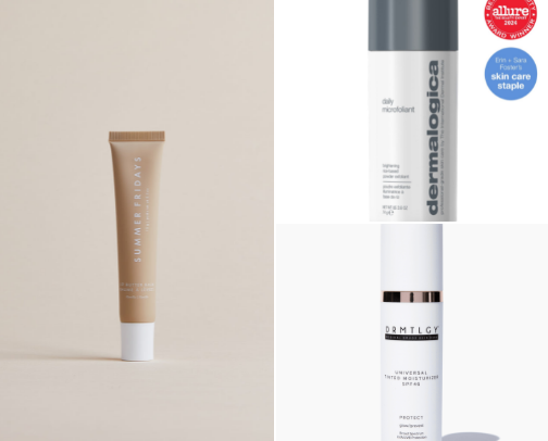 The best skin and makeup products for busy moms cover photo collage