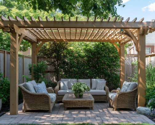 Transform Your Backyard cover photo collage