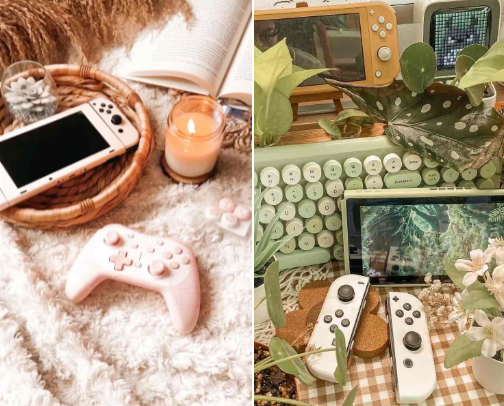 COZY switch games that i am OBSESSED with and will never stop talking about 👾 cover photo collage
