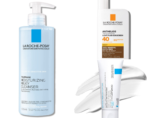 “My go to Sensitive Skin Routine: Hydration, Protection & Glow” cover photo collage