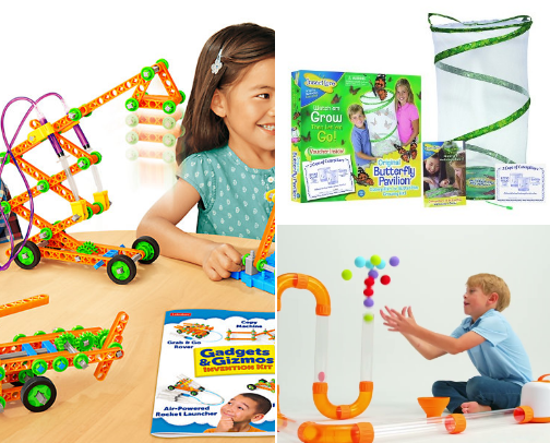 STEM toys for the curious minds. cover photo collage