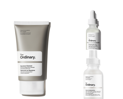 The Ordinary Glow Routine for Dry Skin ✨ cover photo collage