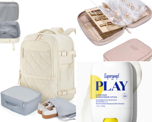 Catchin' Flights & Packin' Vibes 🌺✈️🍹 cover photo collage