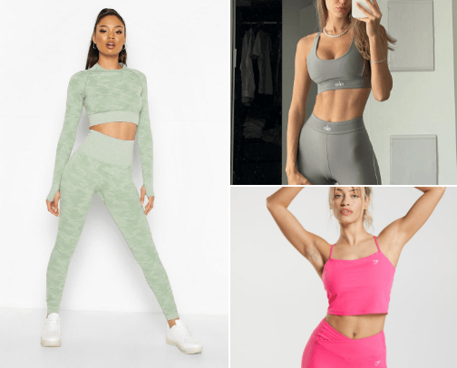 Gym wear cover photo collage