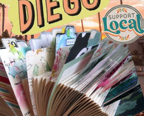 My San Diego Rolodex cover photo collage