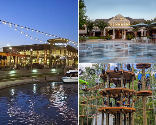 The Woodlands area musts - stay, eat, do 🏨🍴🛝🎭🛍️ cover photo collage