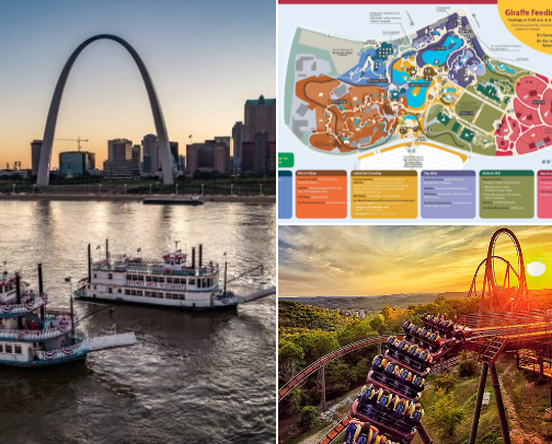 Places to visit in Missouri cover photo collage
