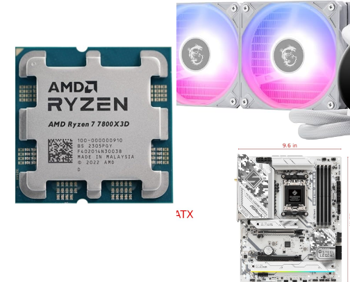 All-White Gaming PC Build Under $3000 — 1440p Ready (2026) cover photo collage