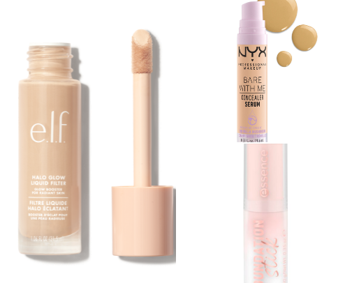 My affordable makeup routine as a full-face girlie cover photo collage