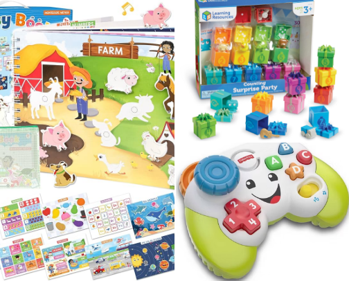 Sensory Toys/Books cover photo collage