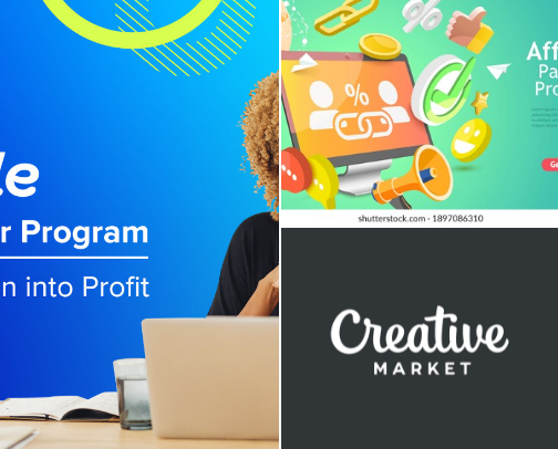high paying affiliate programs for creators cover photo collage